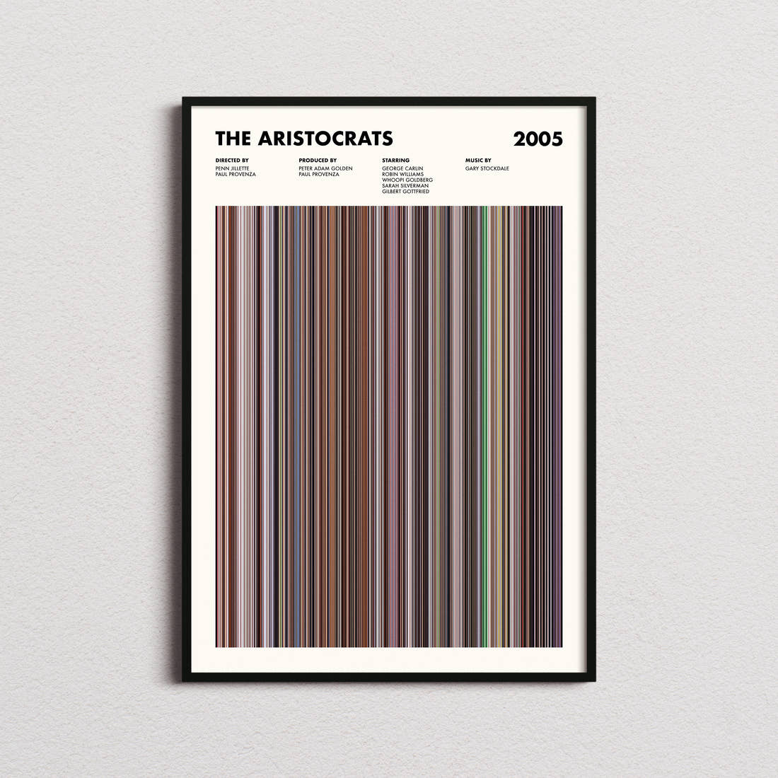 The Aristocrats Movie Barcode Poster