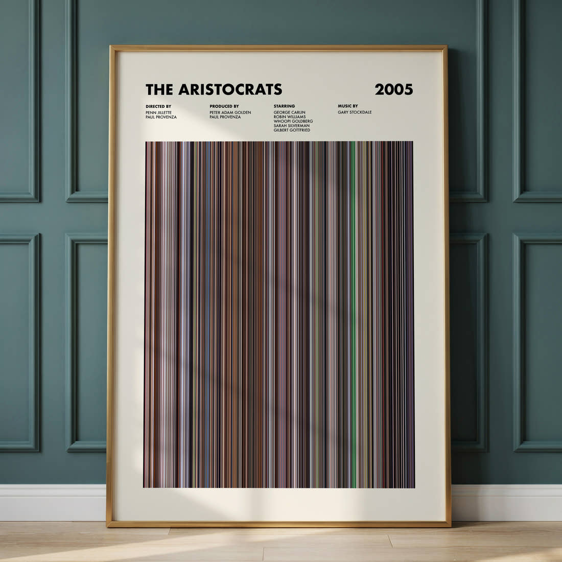 The Aristocrats Movie Barcode Poster