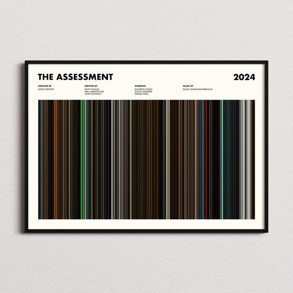 The Assessment Movie Barcode Poster