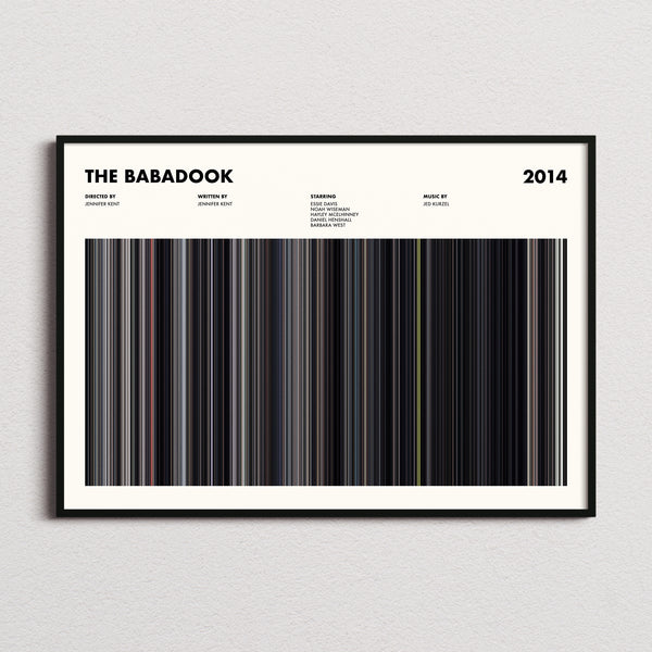 The Babadook Movie Barcode Poster