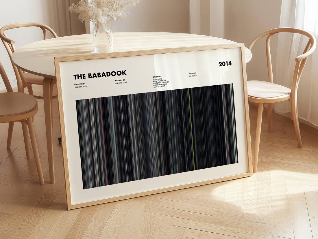 The Babadook Movie Barcode Poster