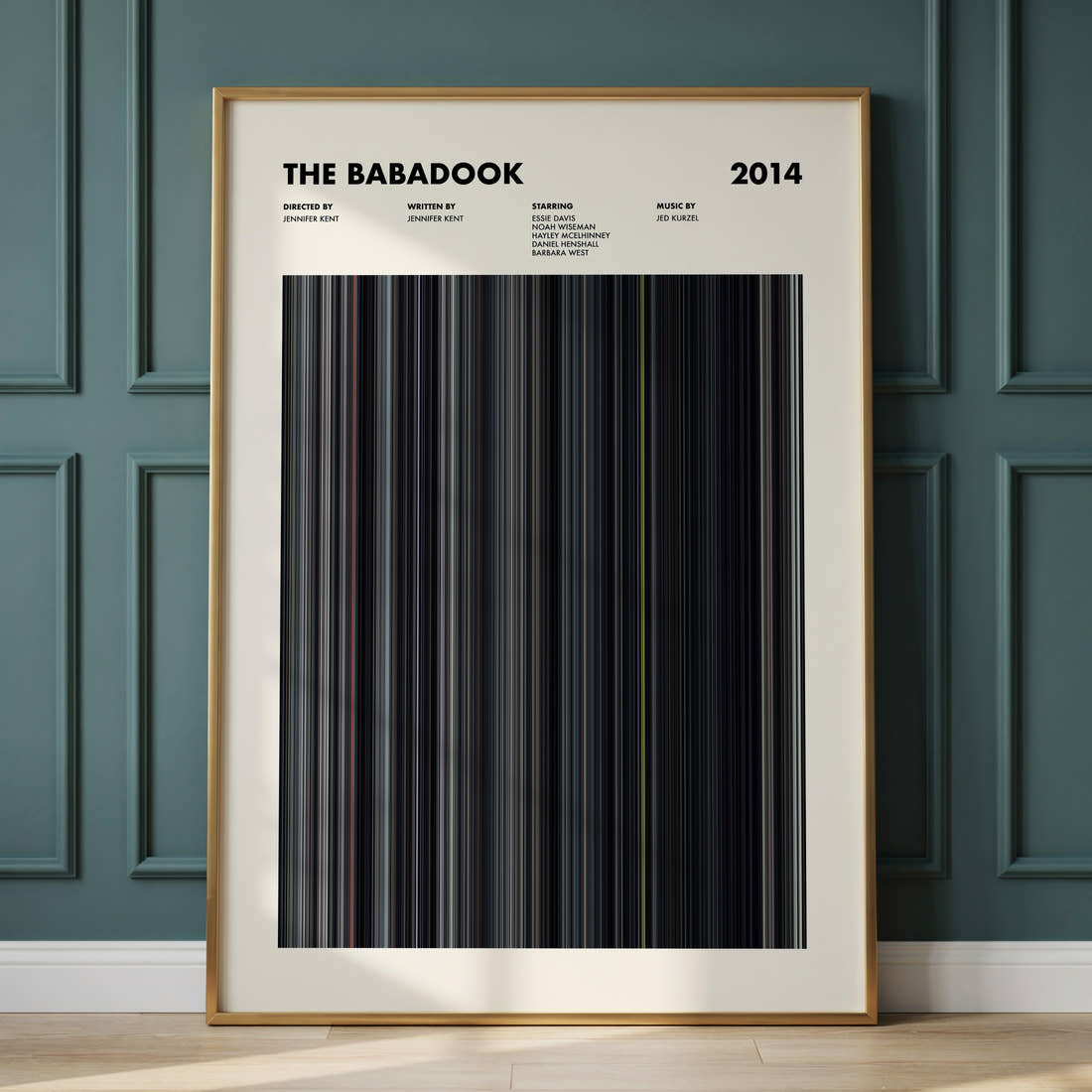 The Babadook Movie Barcode Poster