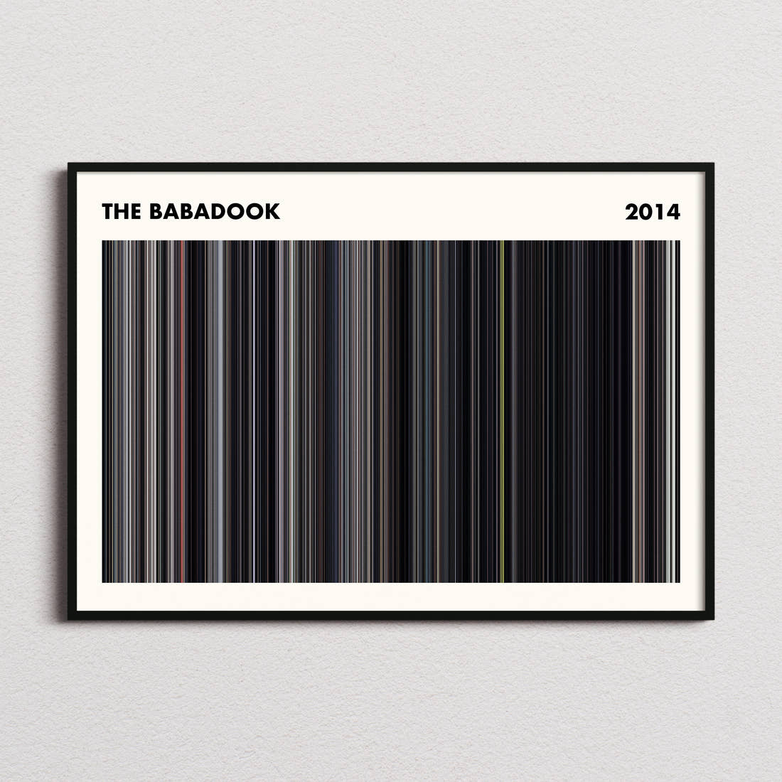 The Babadook Movie Barcode Poster - Simplified