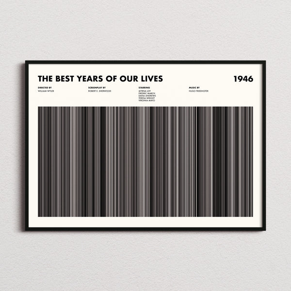 The Best Years of Our Lives Movie Barcode Poster