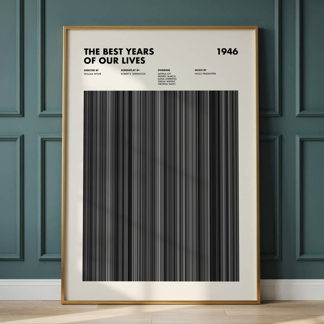The Best Years of Our Lives Movie Barcode Poster