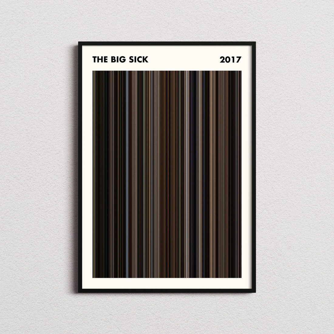 The Big Sick Movie Barcode Poster - Simplified