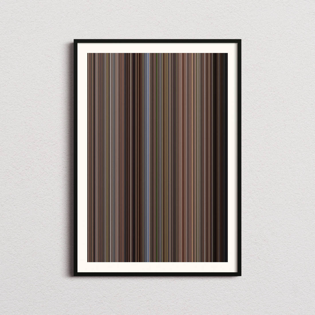 The Birds Movie Barcode Poster - Barcode Only
