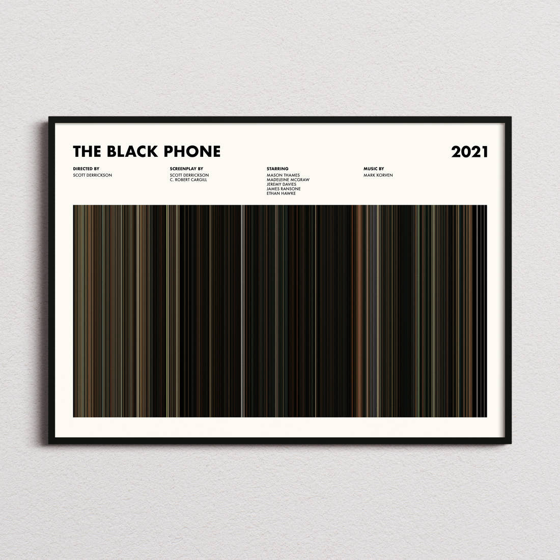 The Black Phone Movie Barcode Poster