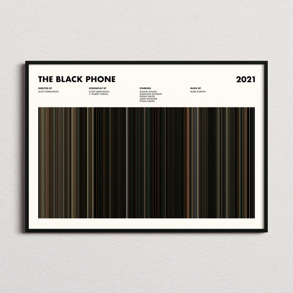 The Black Phone Movie Barcode Poster