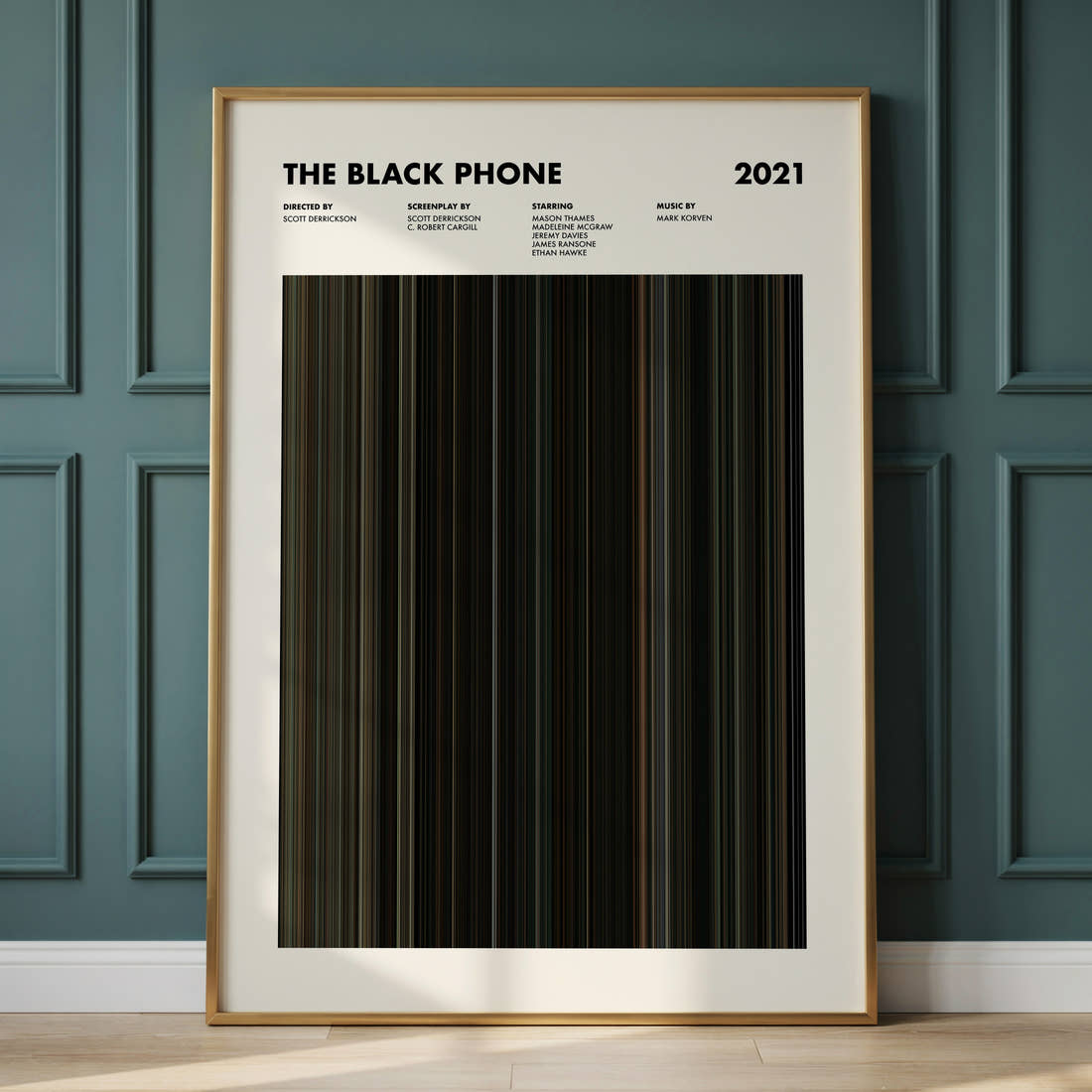 The Black Phone Movie Barcode Poster