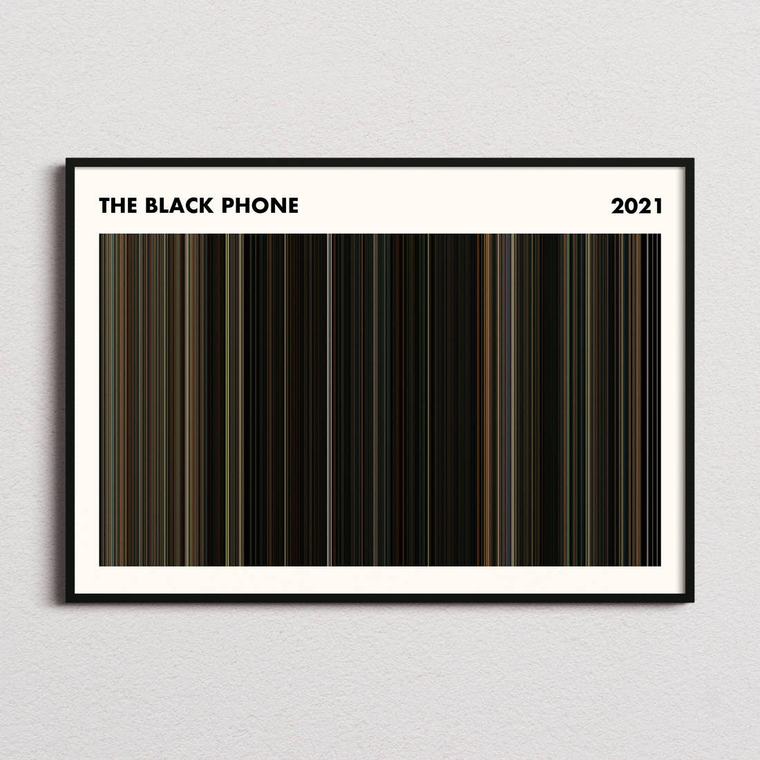 The Black Phone Movie Barcode Poster - Simplified