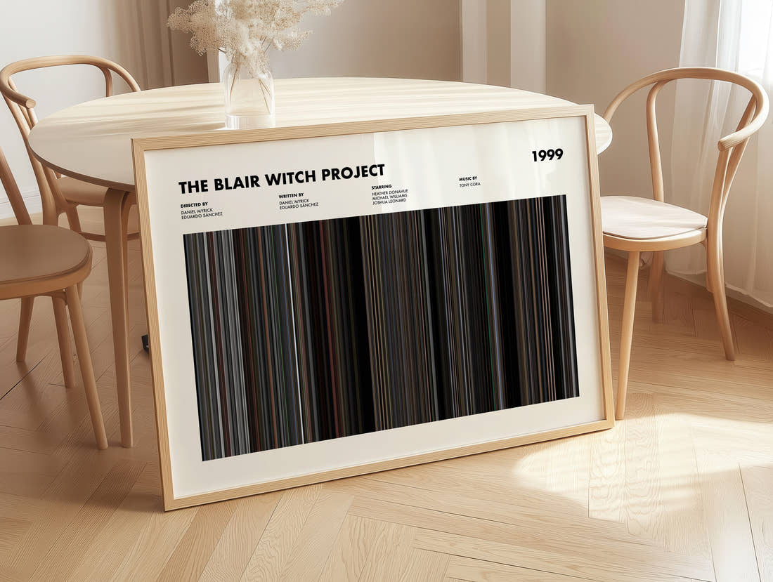 The Blair Witch Project Movie Barcode Poster