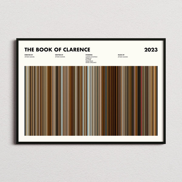The Book of Clarence Movie Barcode Poster