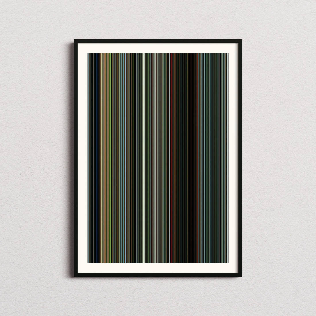 The Bourne Identity Movie Barcode Poster - Barcode Only