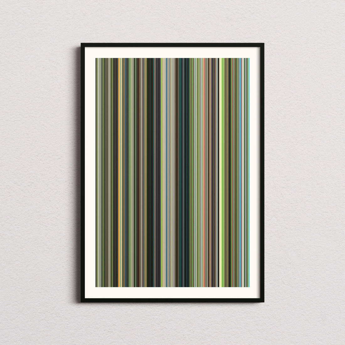 The Boy and the Heron Movie Barcode Poster - Barcode Only