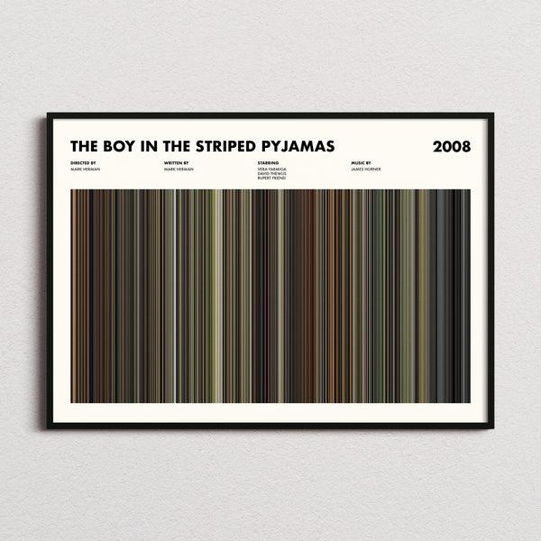 The Boy in the Striped Pyjamas Movie Barcode Poster