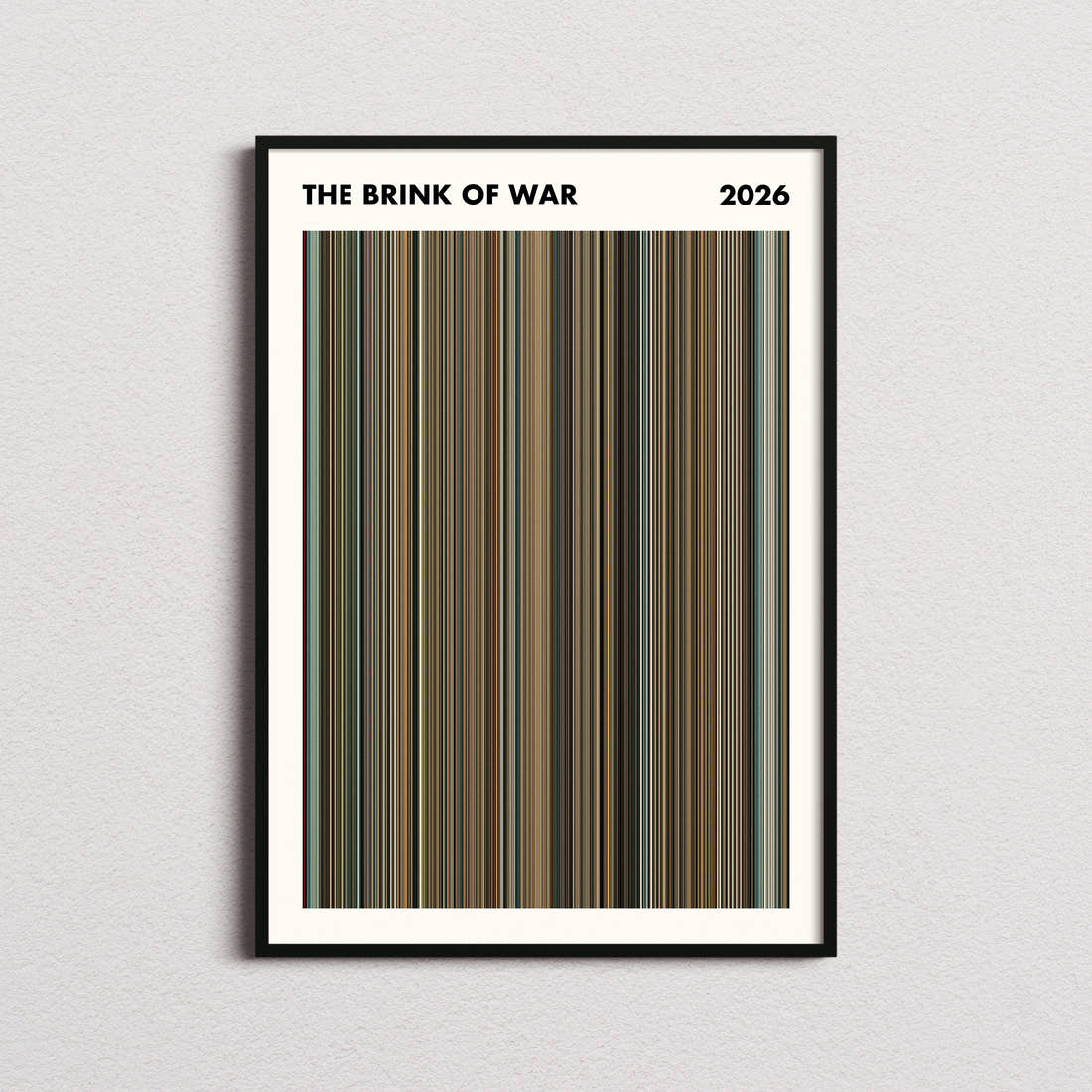 The Brink of War Movie Barcode Poster - Simplified