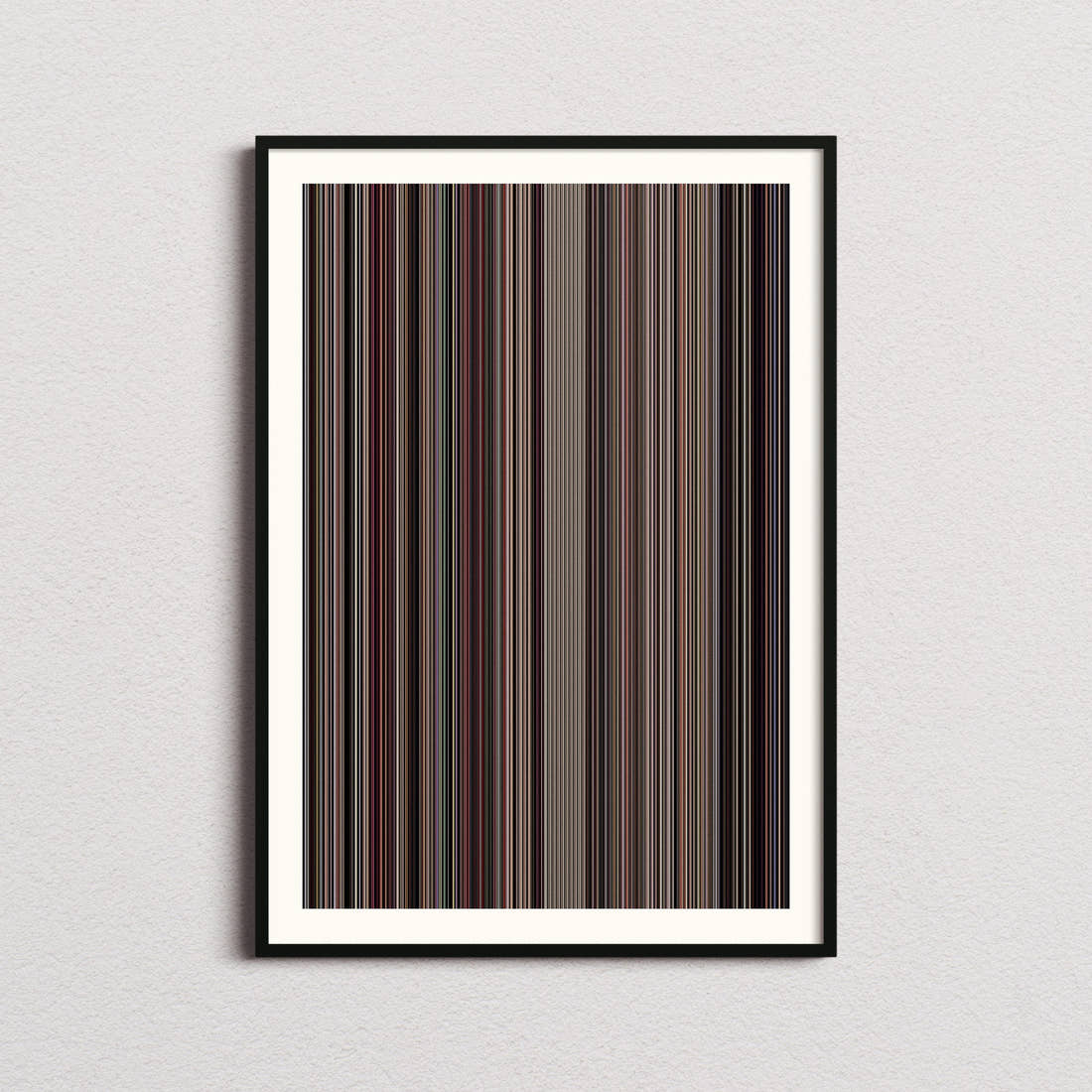 The Brutalist Movie Barcode Poster - Barcode Only