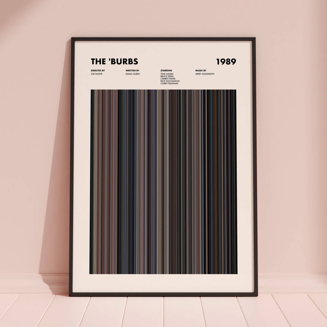 The 'Burbs Movie Barcode Poster