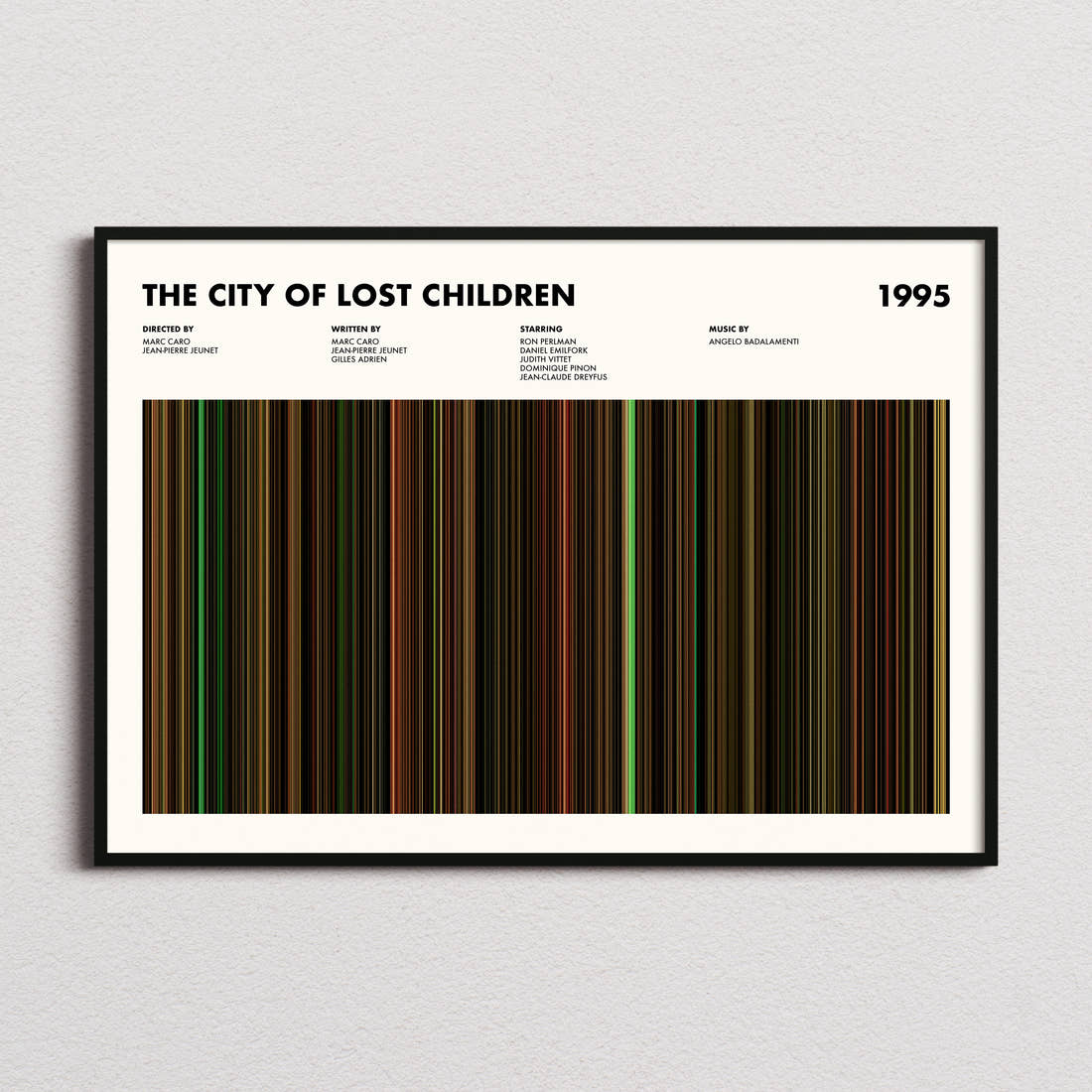 The City of Lost Children Movie Barcode Poster