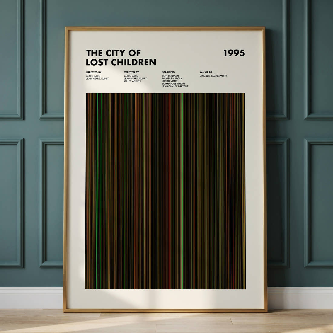 The City of Lost Children Movie Barcode Poster