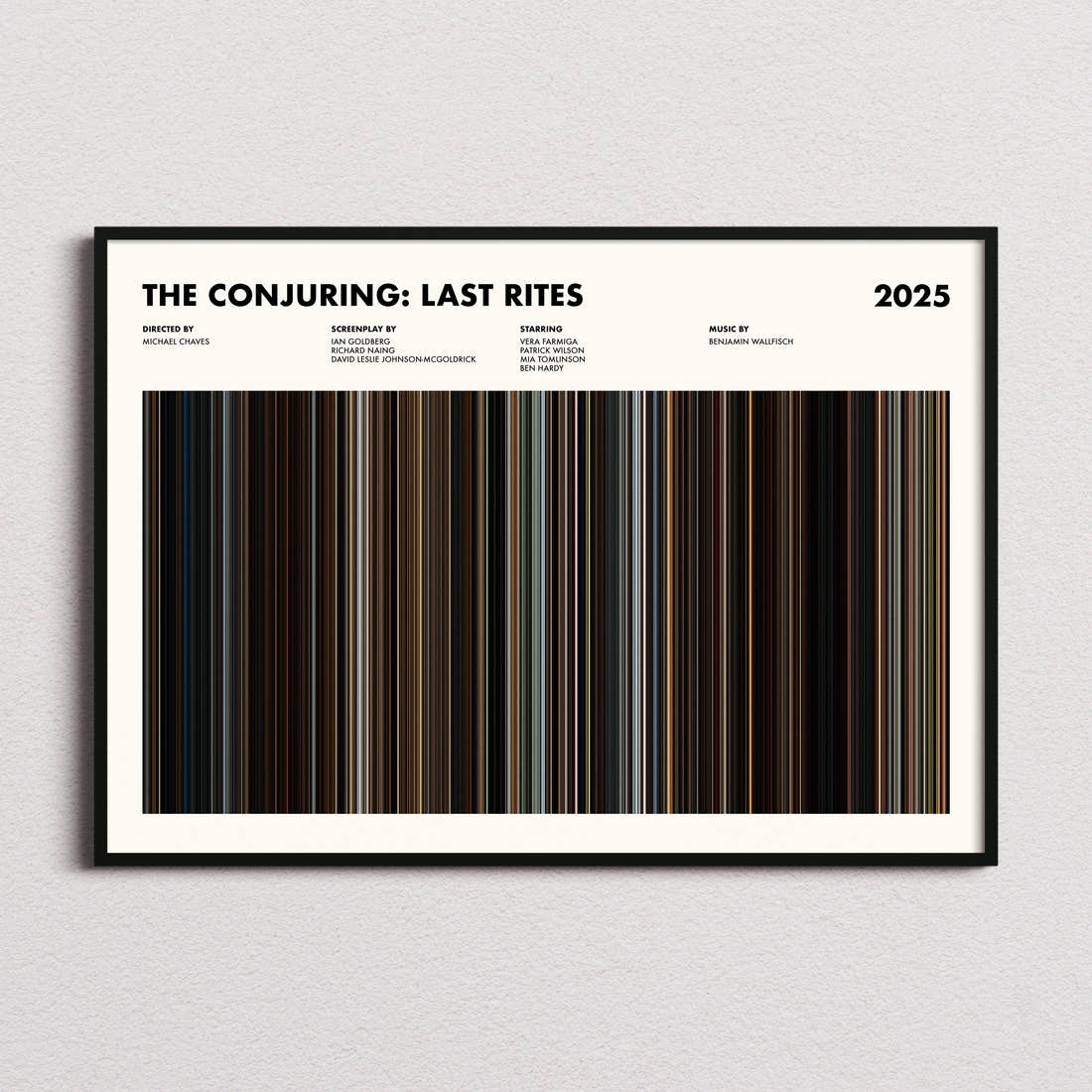 The Conjuring: Last Rites Movie Barcode Poster
