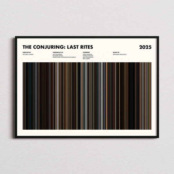 The Conjuring: Last Rites Movie Barcode Poster