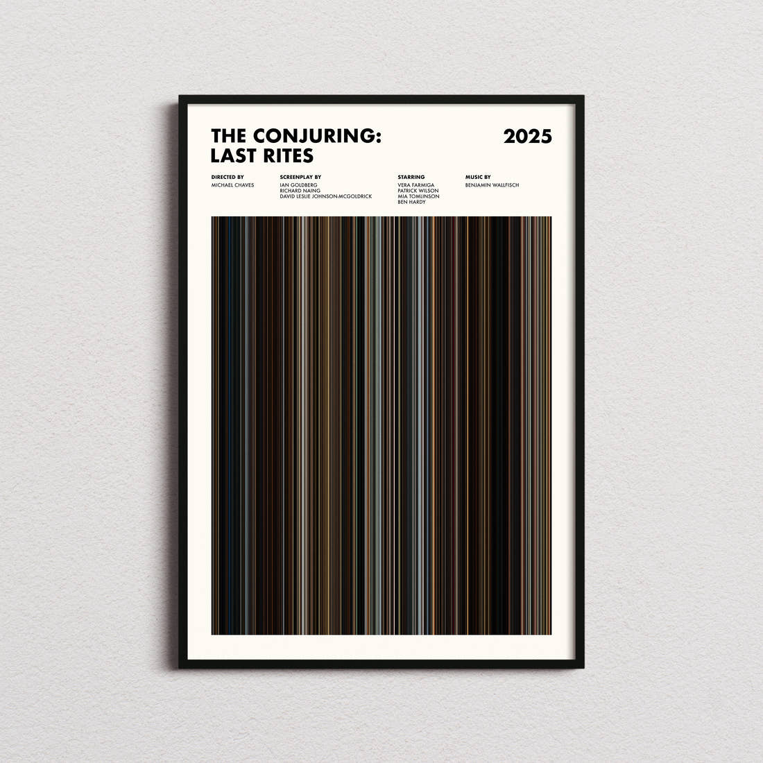 The Conjuring: Last Rites Movie Barcode Poster