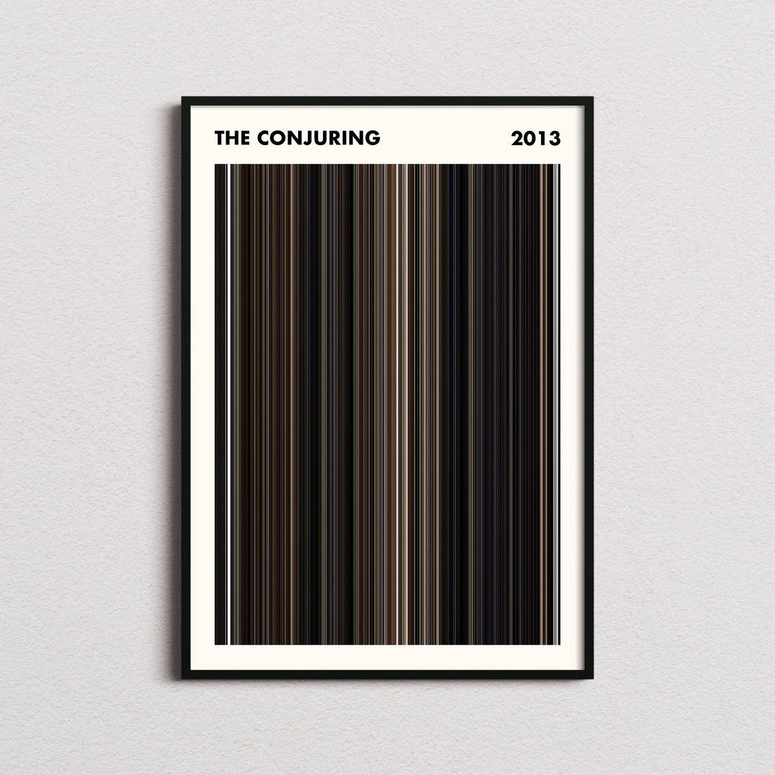 The Conjuring Movie Barcode Poster - Simplified