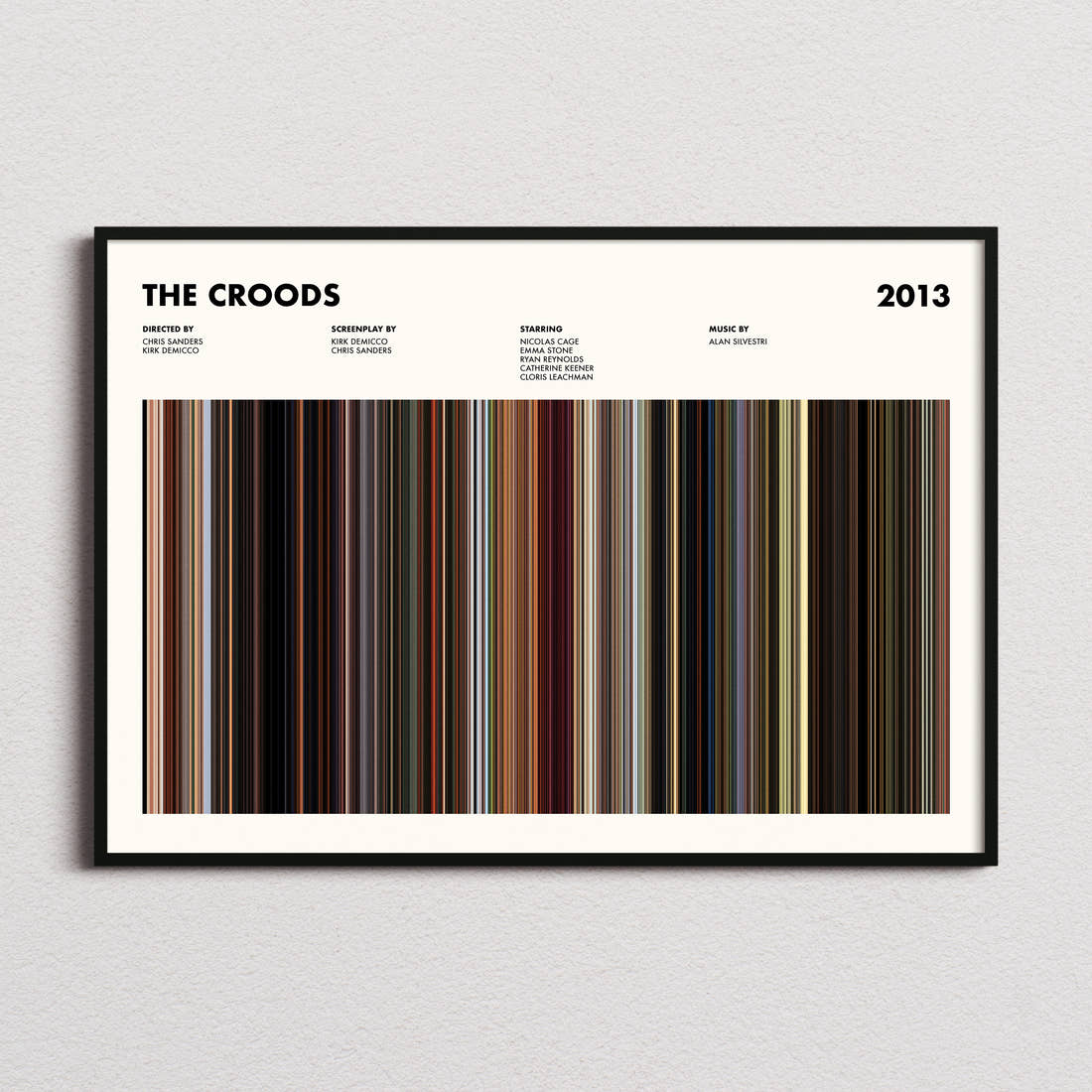 The Croods Movie Barcode Poster