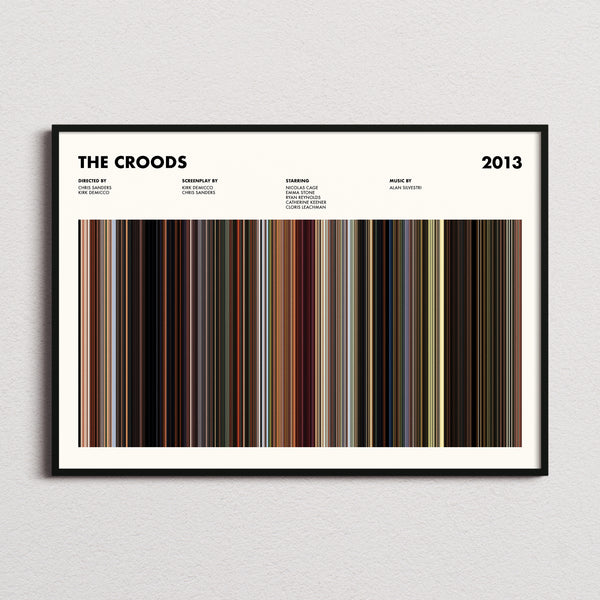 The Croods Movie Barcode Poster