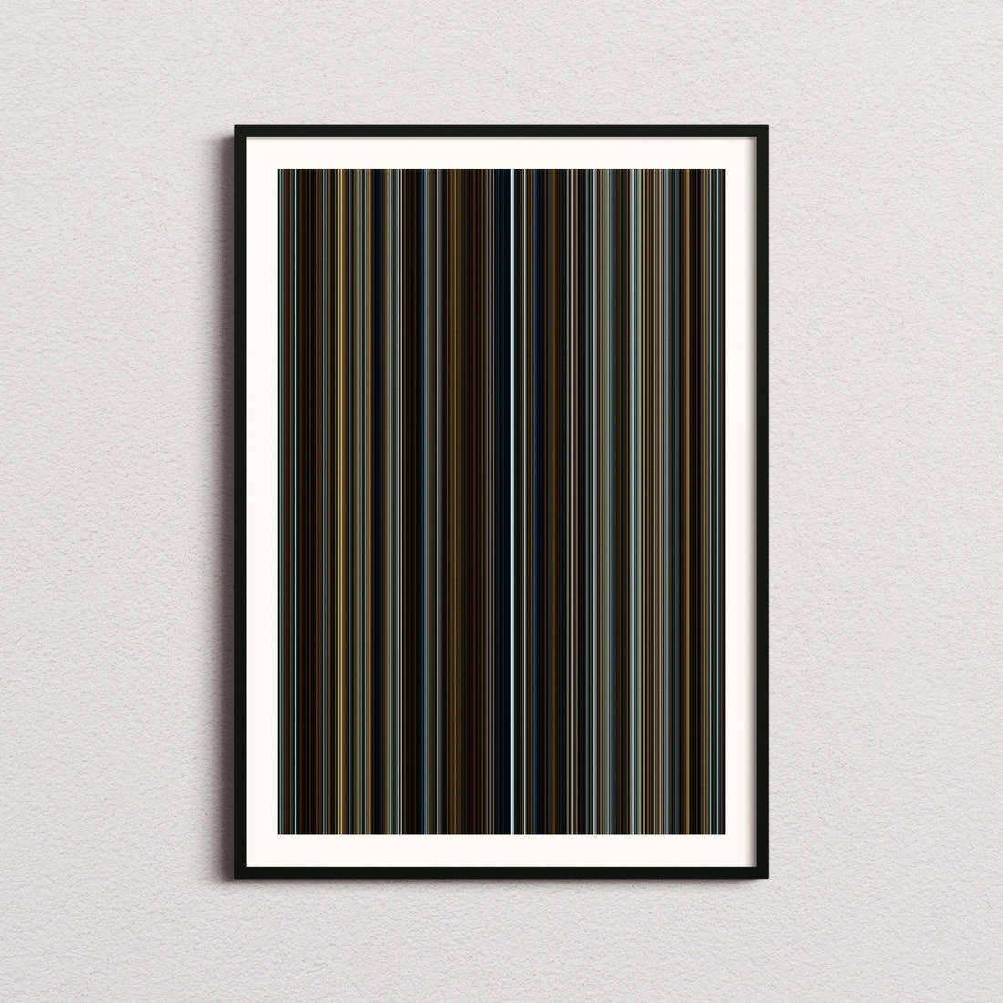 The Curious Case of Benjamin Button Movie Barcode Poster - Barcode Only