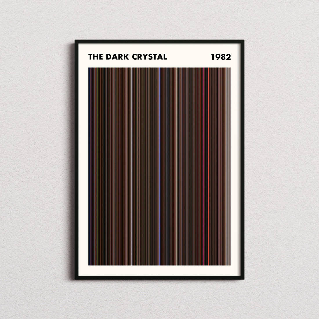 The Dark Crystal Movie Barcode Poster - Simplified