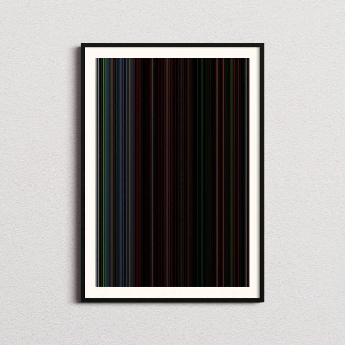 The Descent Movie Barcode Poster - Barcode Only
