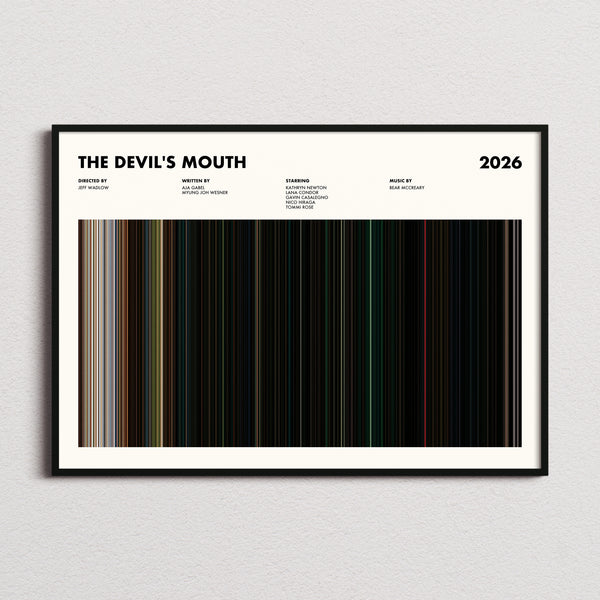 The Devil's Mouth Movie Barcode Poster