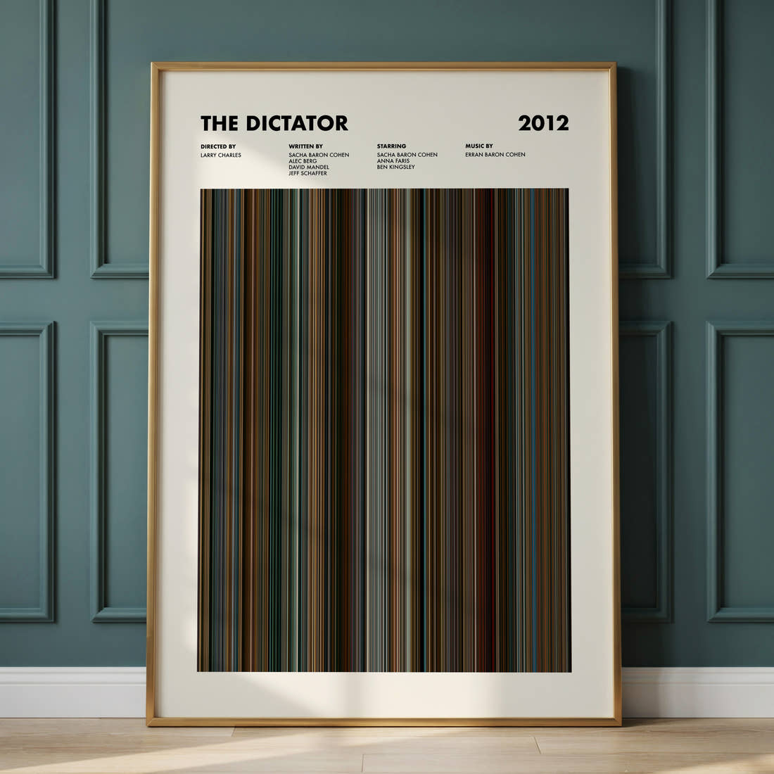 The Dictator Movie Barcode Poster