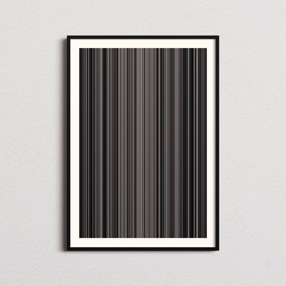 The Elephant Man Movie Barcode Poster - Barcode Only