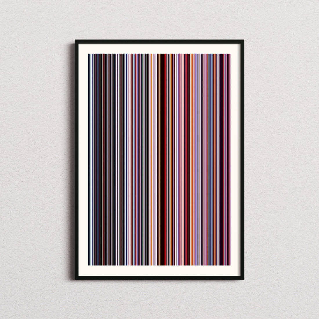 The End of Evangelion Movie Barcode Poster - Barcode Only
