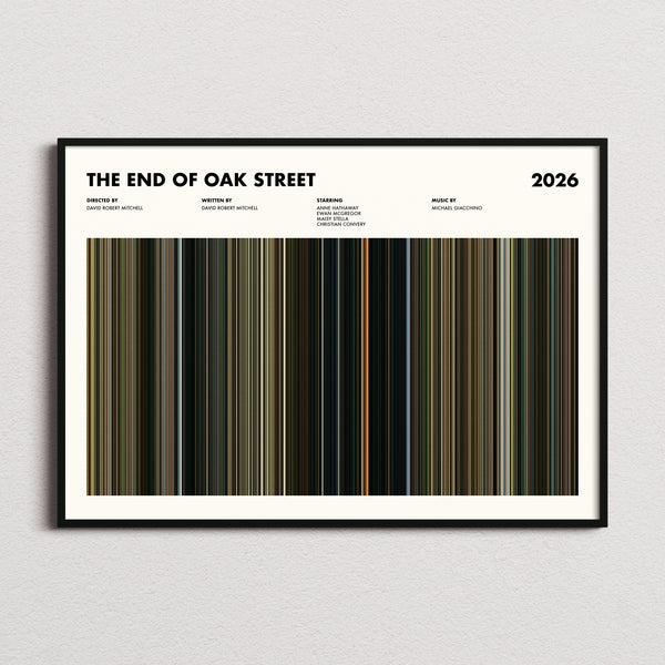 The End of Oak Street Movie Barcode Poster
