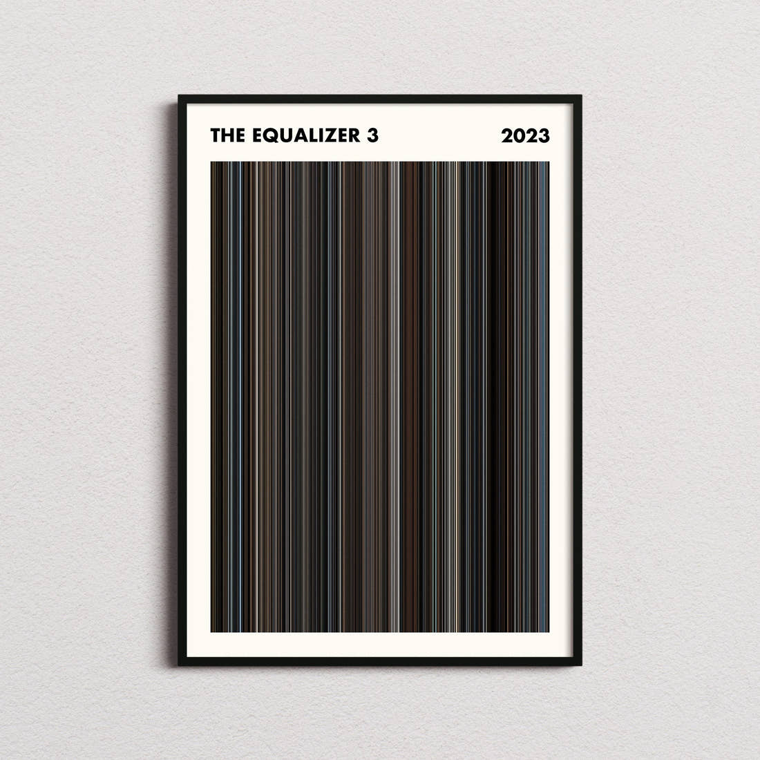 The Equalizer 3 Movie Barcode Poster - Simplified