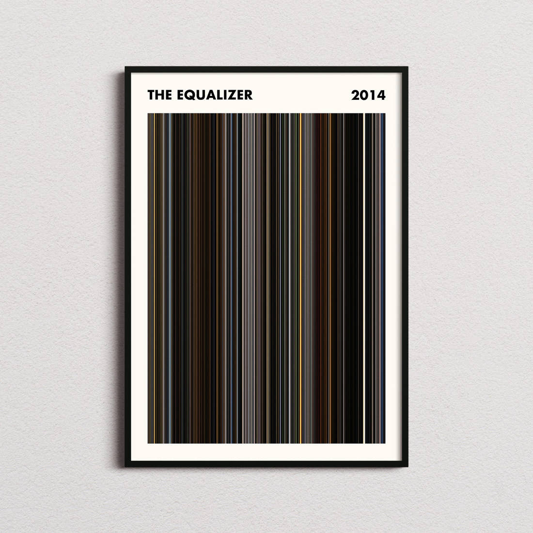 The Equalizer Movie Barcode Poster - Simplified