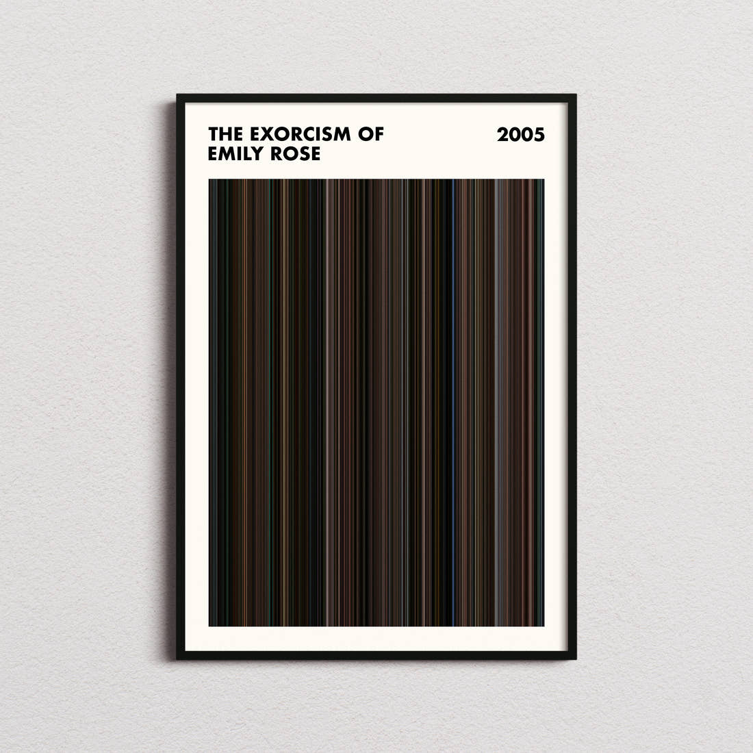 The Exorcism of Emily Rose Movie Barcode Poster - Simplified