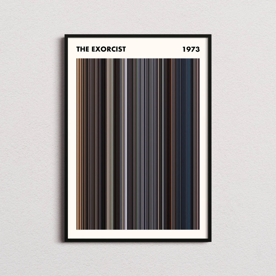 The Exorcist Movie Barcode Poster - Simplified
