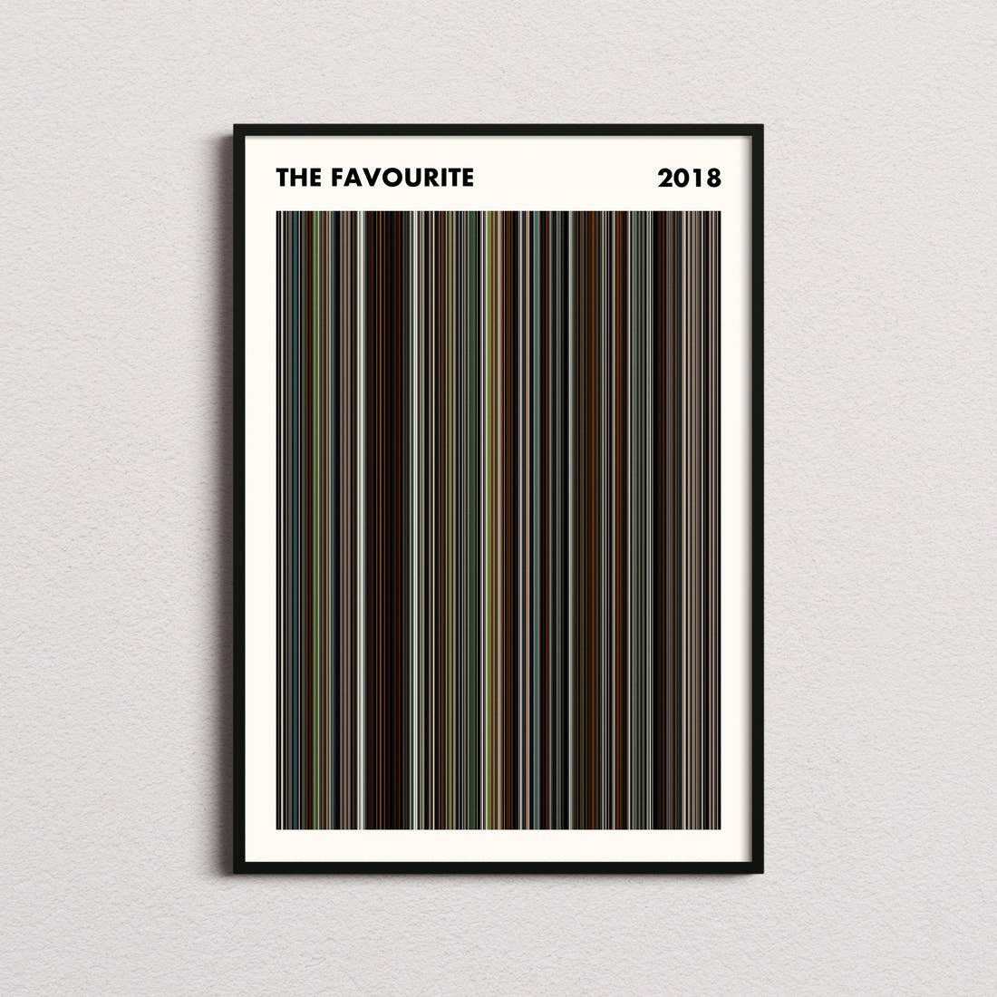 The Favourite Movie Barcode Poster - Simplified