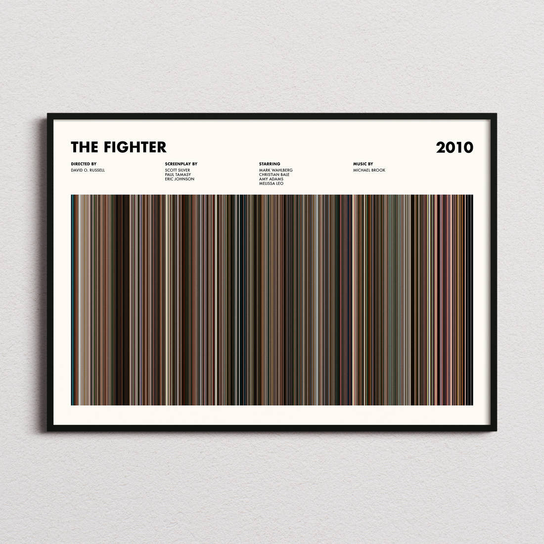 The Fighter Movie Barcode Poster