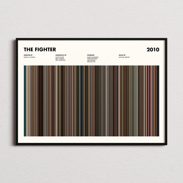 The Fighter Movie Barcode Poster