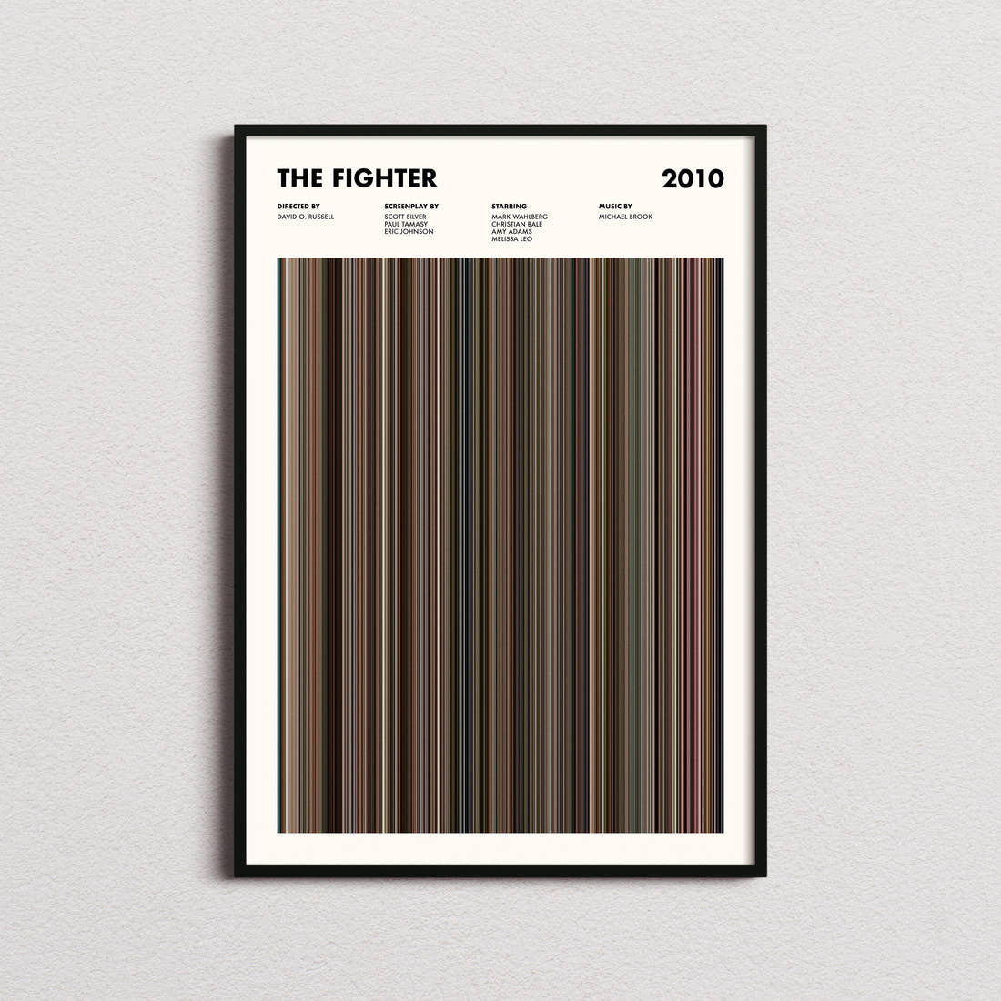 The Fighter Movie Barcode Poster