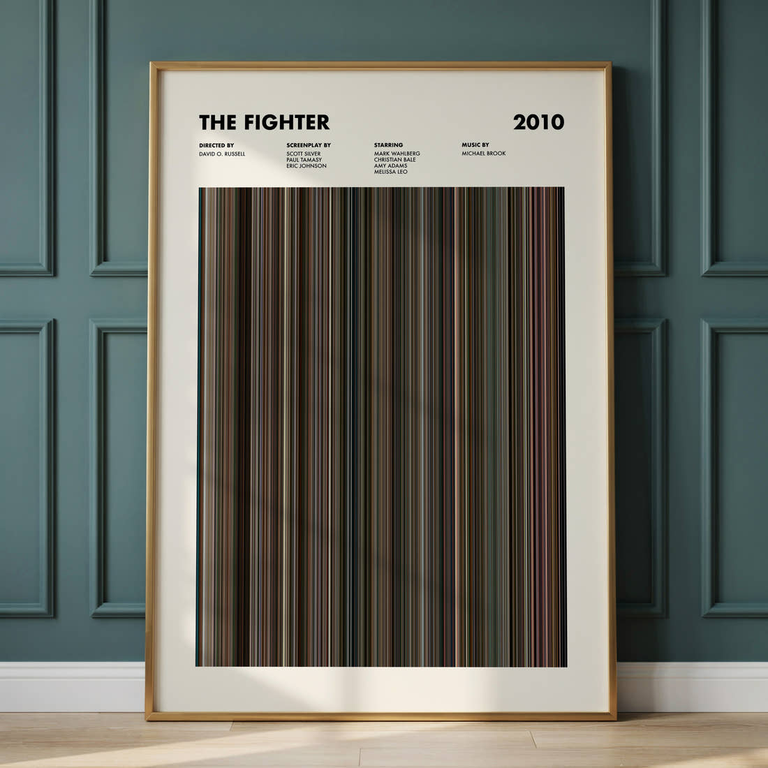 The Fighter Movie Barcode Poster