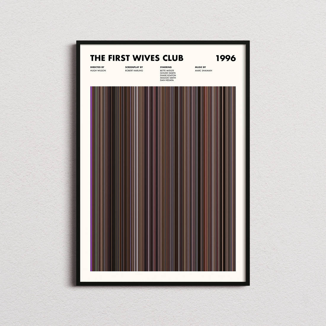 The First Wives Club Movie Barcode Poster