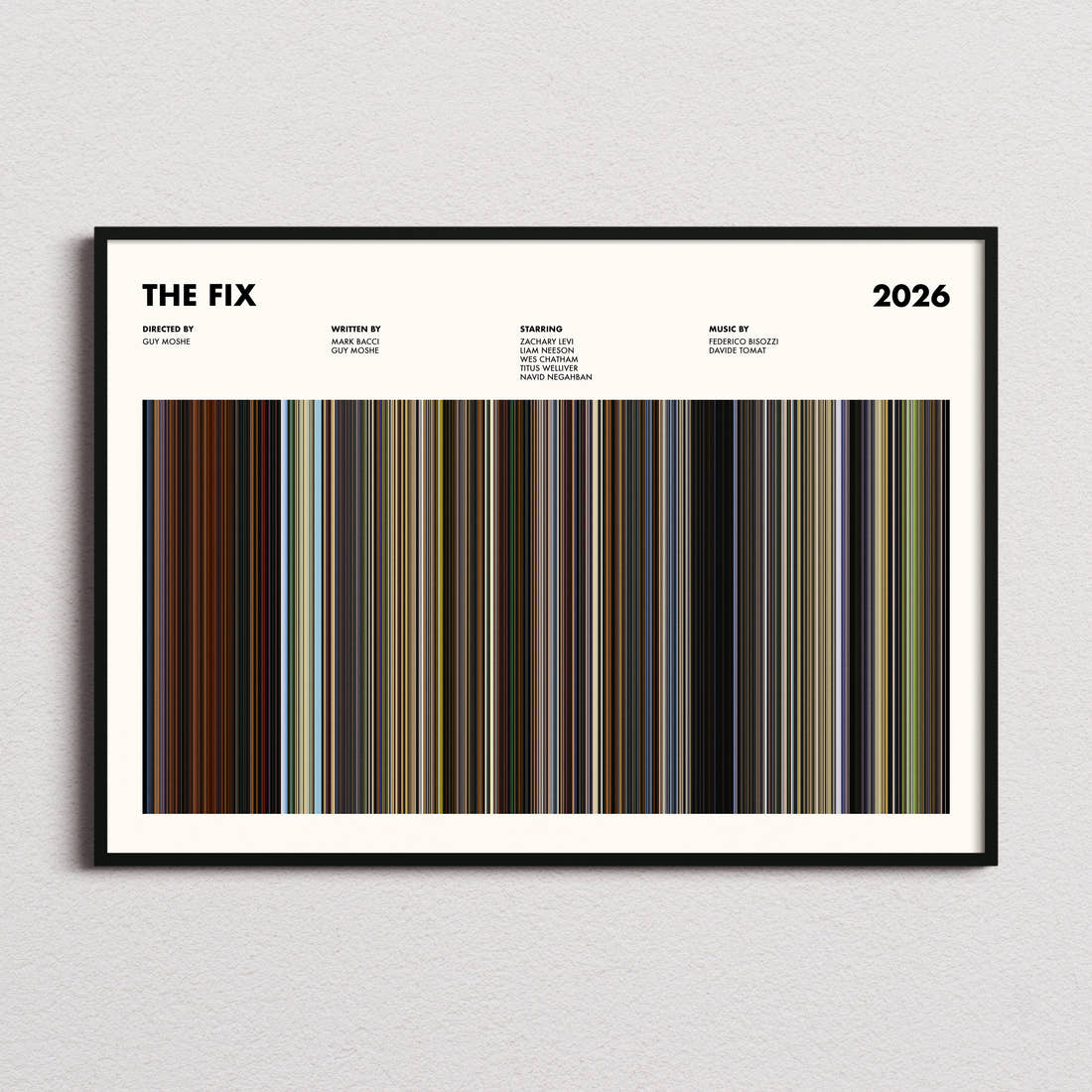 The Fix Movie Barcode Poster